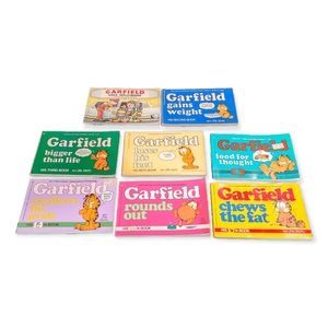 Lot of 8 Vintage GARFIELD Comic Strip Books 1980’s Ballantine Jim Davis.